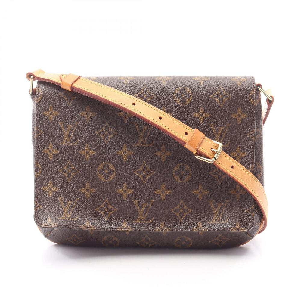 Louis Vuitton Musette Tango Short Strap Shoulder Bag Brown